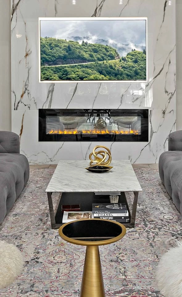 Executive marble coffee table