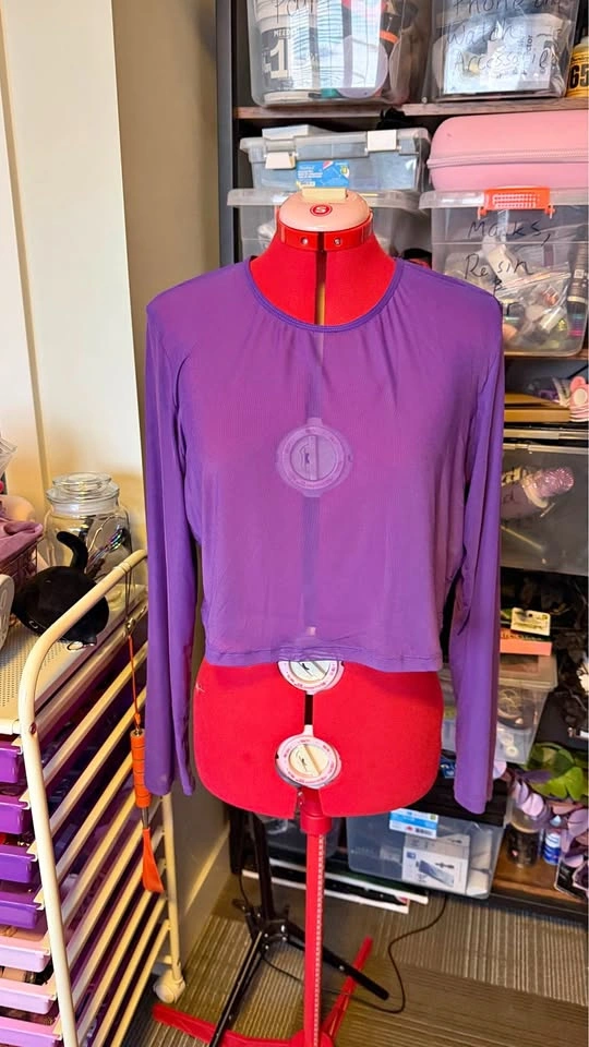 Purple mesh top - XXXL (fits like XXL)