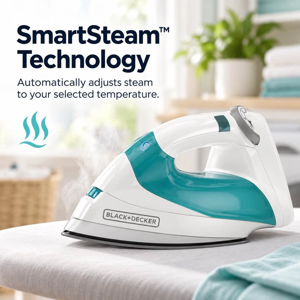 BLACK+DECKER 1200W Steam Iron – SmartSteam Technology - photo 4