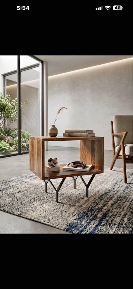 Rejuvenated Mid-Century Modern Inspired Accent Table
