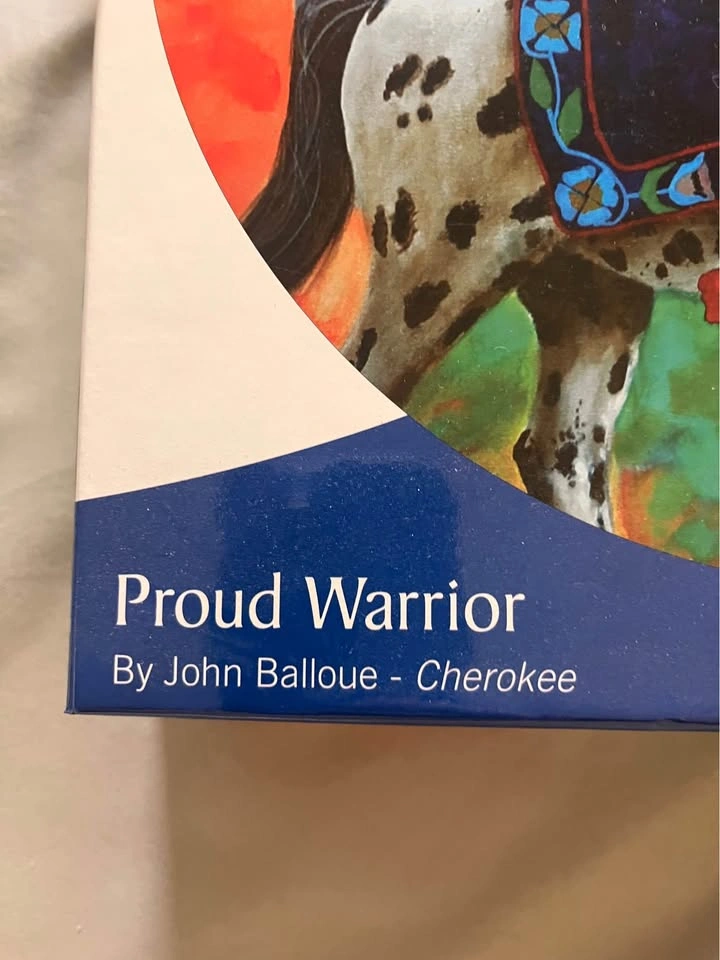 Proud Warrior Indigenous Art Round Puzzle, 500 Pieces (New, Unop - photo 2