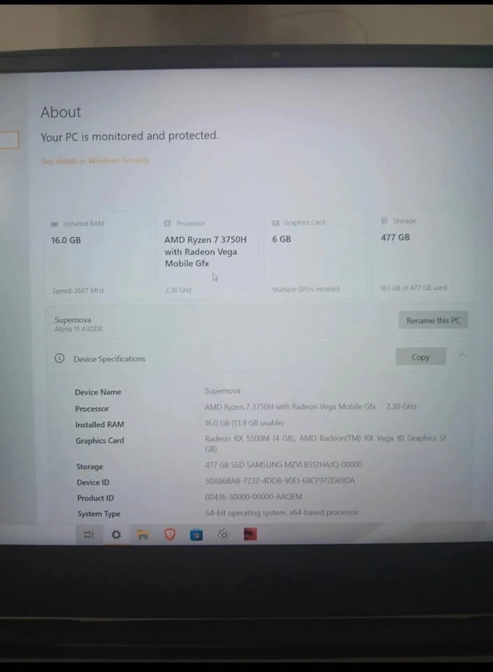 MSI Alpha 15 A3DDK Gaming Laptop - photo 2