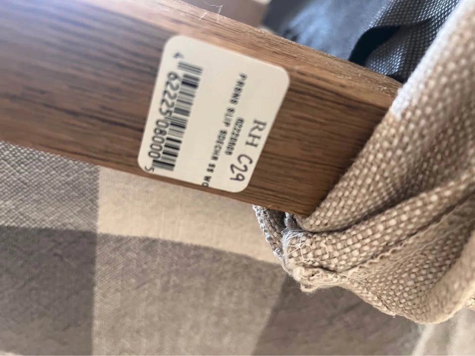 Set of 6 Restoration Hardware Linen Slipcovered Dining Chairs - photo 5