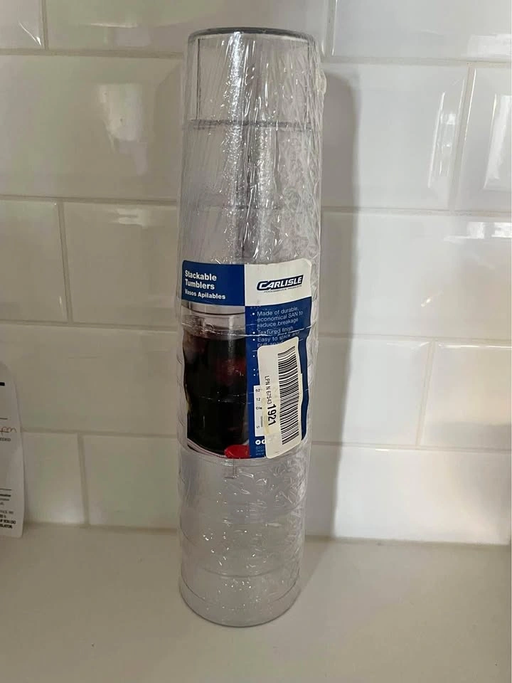 12 oz stackable tumblers, 2 sets of 6