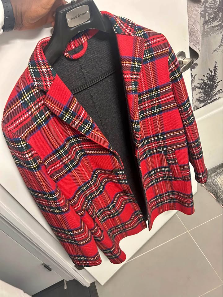 Men’s ZARA Red Plaid Winter Coat