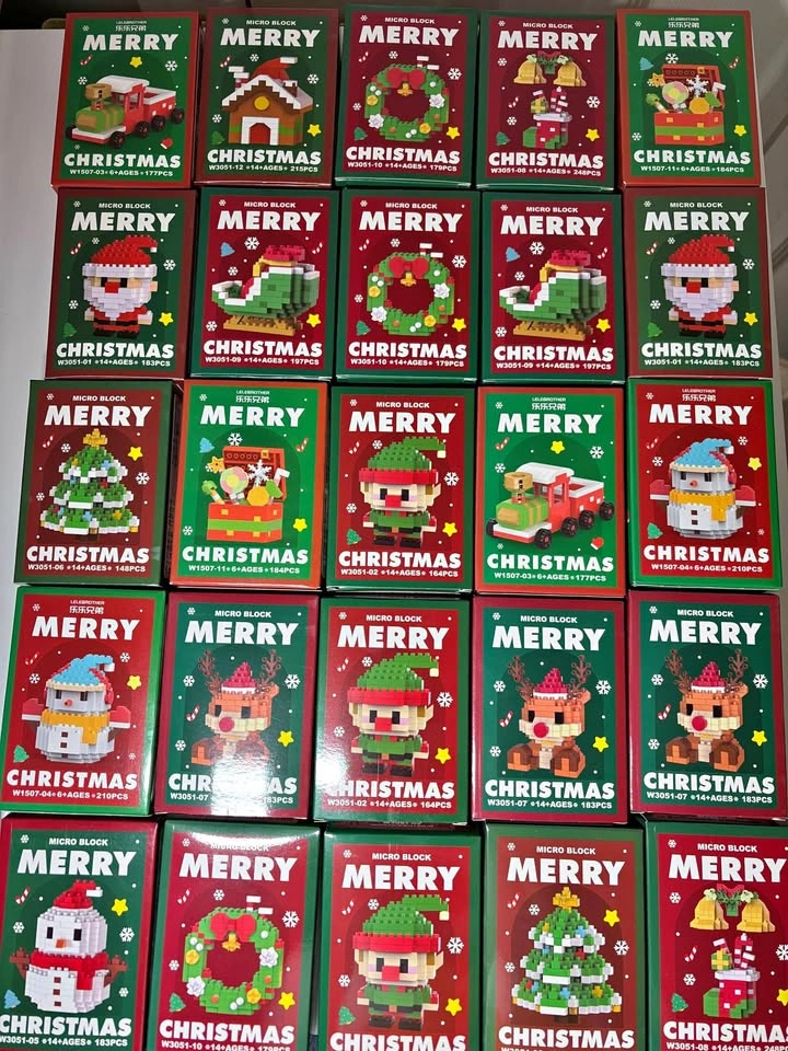 Lelebrother Micro Block Merry Christmas Building