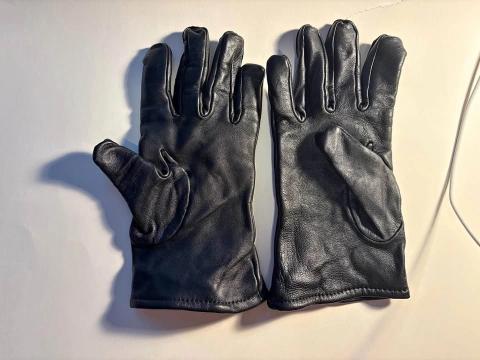 US Military Black Leather Dress Gloves Size 7