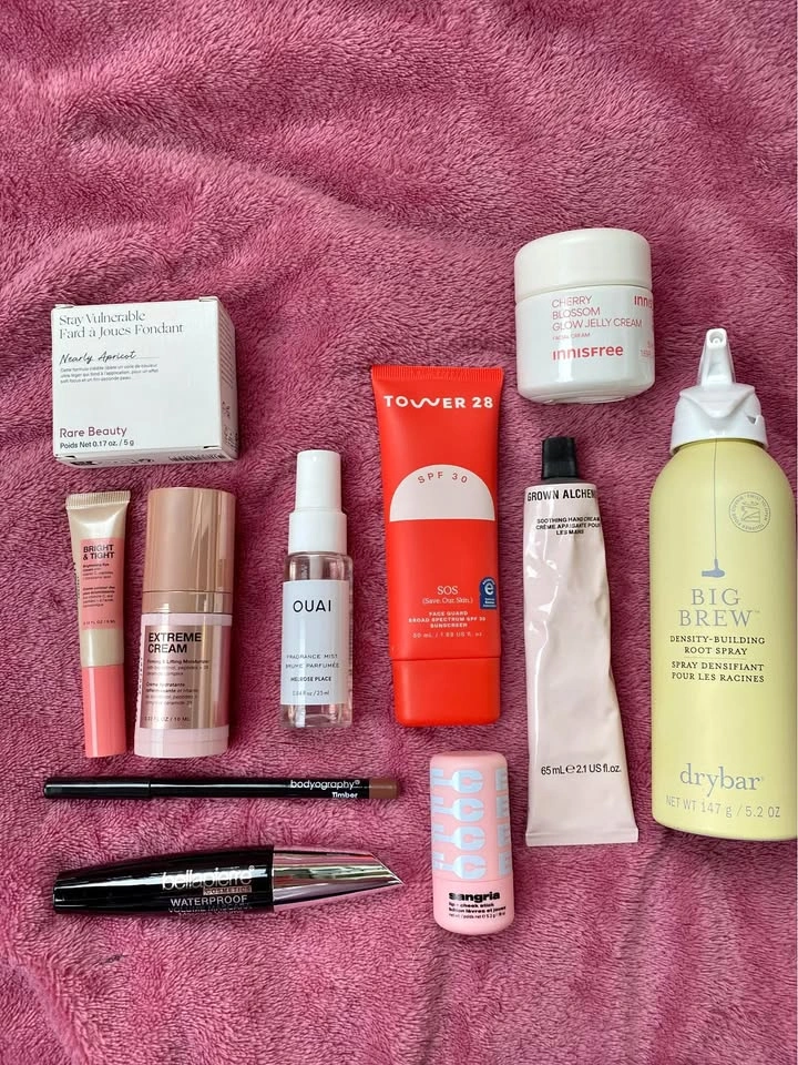 Makeup and skincare items