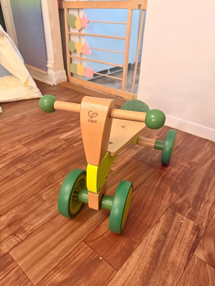 Hape Wooden Balance Bike / Ride-On Trike for Toddlers