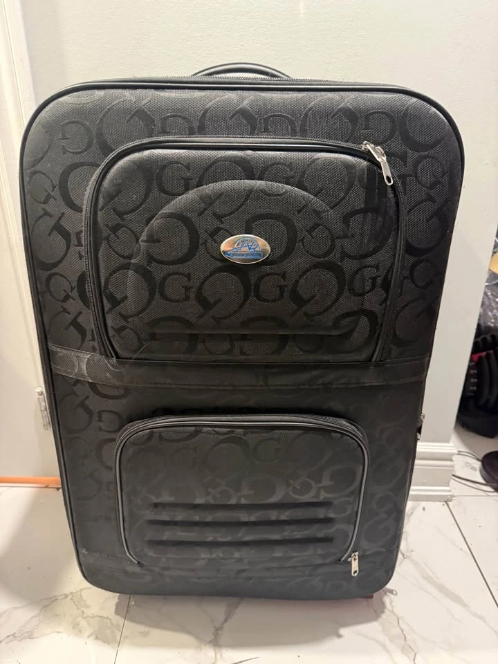 Large Black Rolling Suitcase – 2 Wheels – Checked Luggage - photo 2