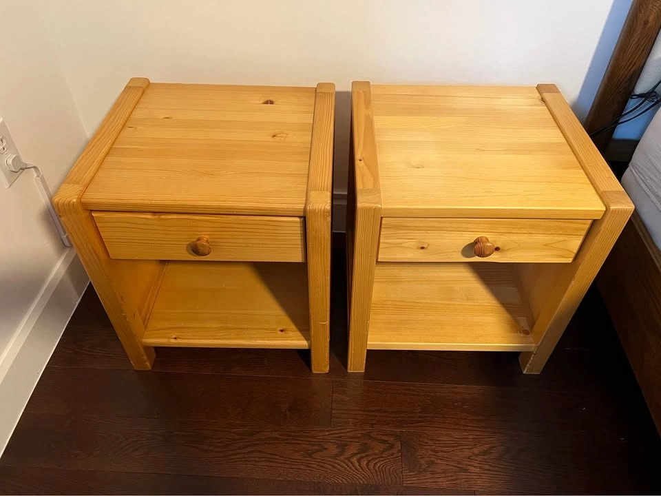 2 x Solid wood night stands - photo 2