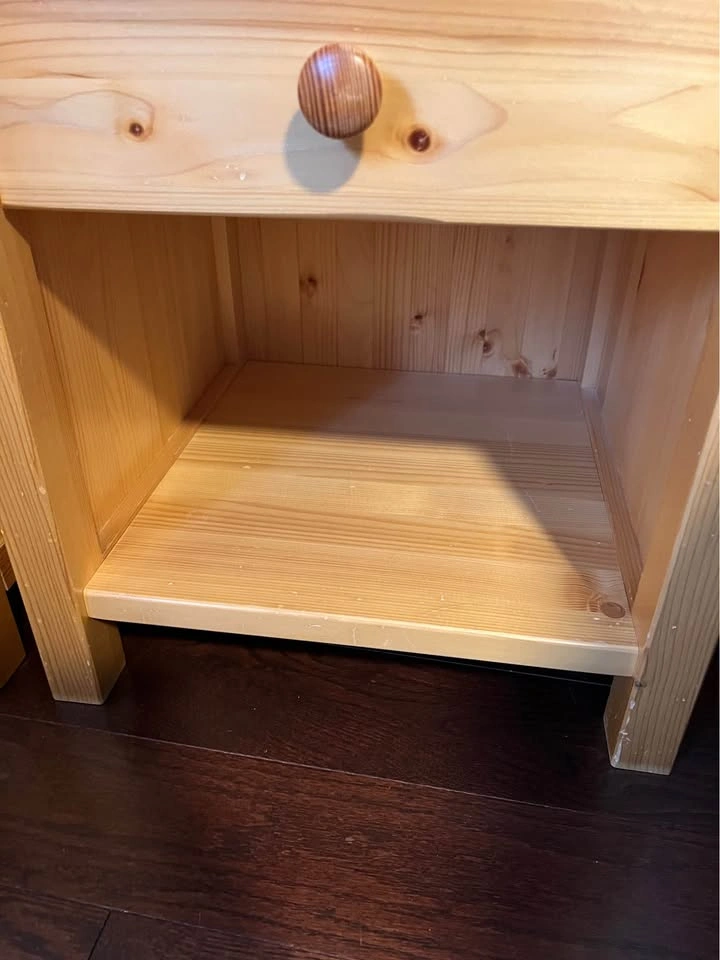 2 x Solid wood night stands - photo 4