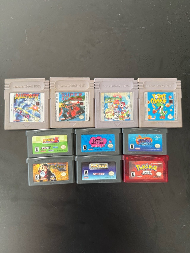 Gameboy and Gameboy Advance games bundle