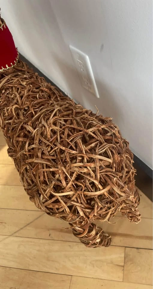 32” tall total height wicker reindeer - photo 4
