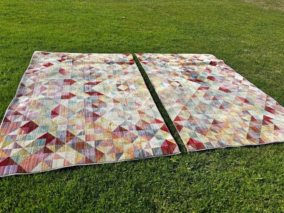 IKEA LAPPLJUNG RUTA Rugs – Set of 2, Multicolor Geometric