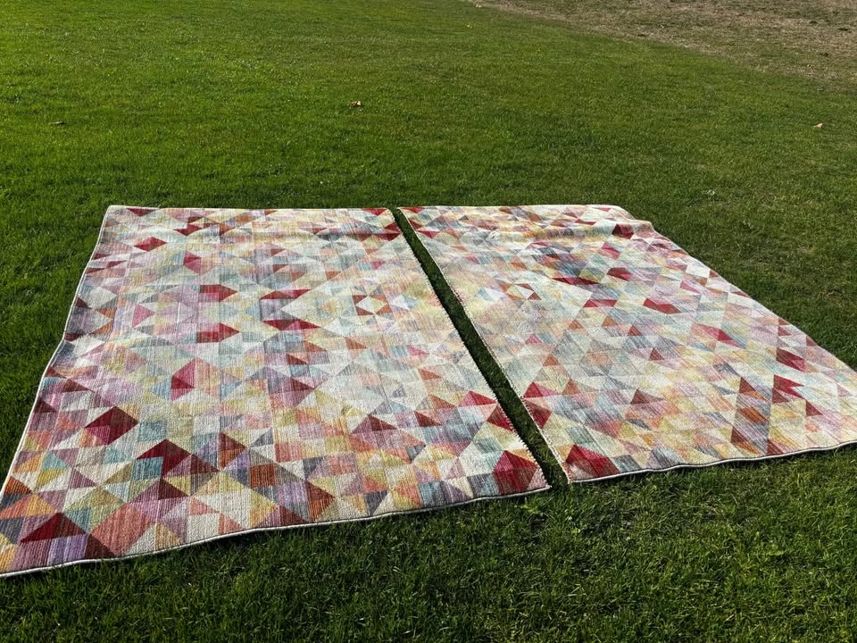 IKEA LAPPLJUNG RUTA Rugs – Set of 2, Multicolor Geometric - photo 3