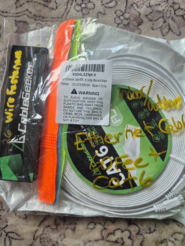 New Cat6 Ethernet Cable 60ft