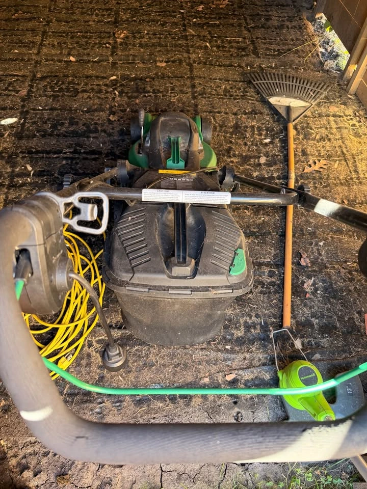 Certified Electric Lawn Mower and Greenworks String Trimmer - photo 2