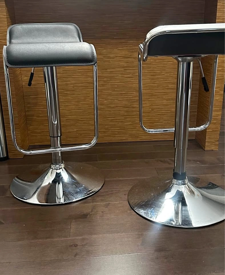 Two black Bar stool