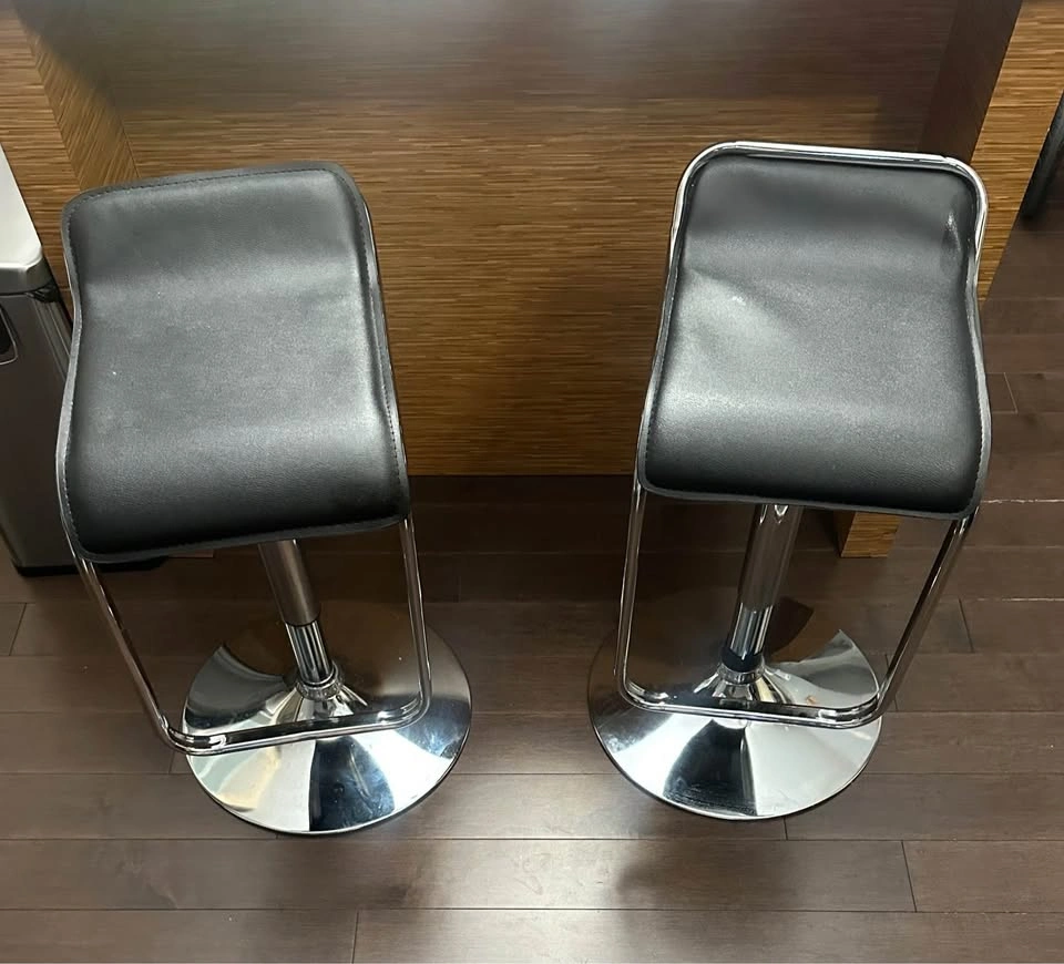 Two black Bar stool - photo 2