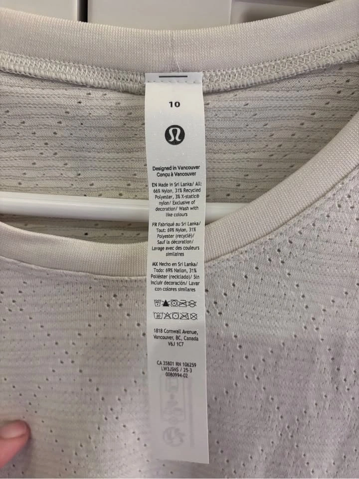 Lululemon Swiftly Perforated Seamless Short Sleeve Shirt Size 10 - photo 3