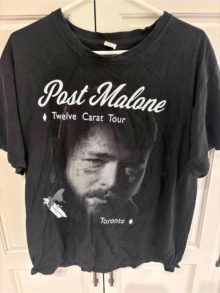 Post Malone Twelve Carat Tour Toronto 2022 T-Shirt Size Large