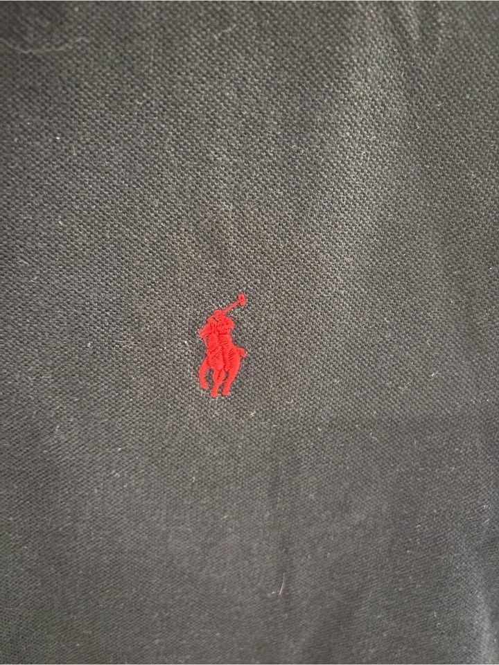 Polo by Ralph Lauren Men’s Black Polo Shirt with Red Logo large - photo 3