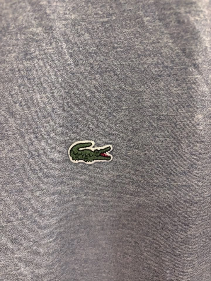 Lacoste Men's Light Blue/grey Crew Neck Tee large - photo 2