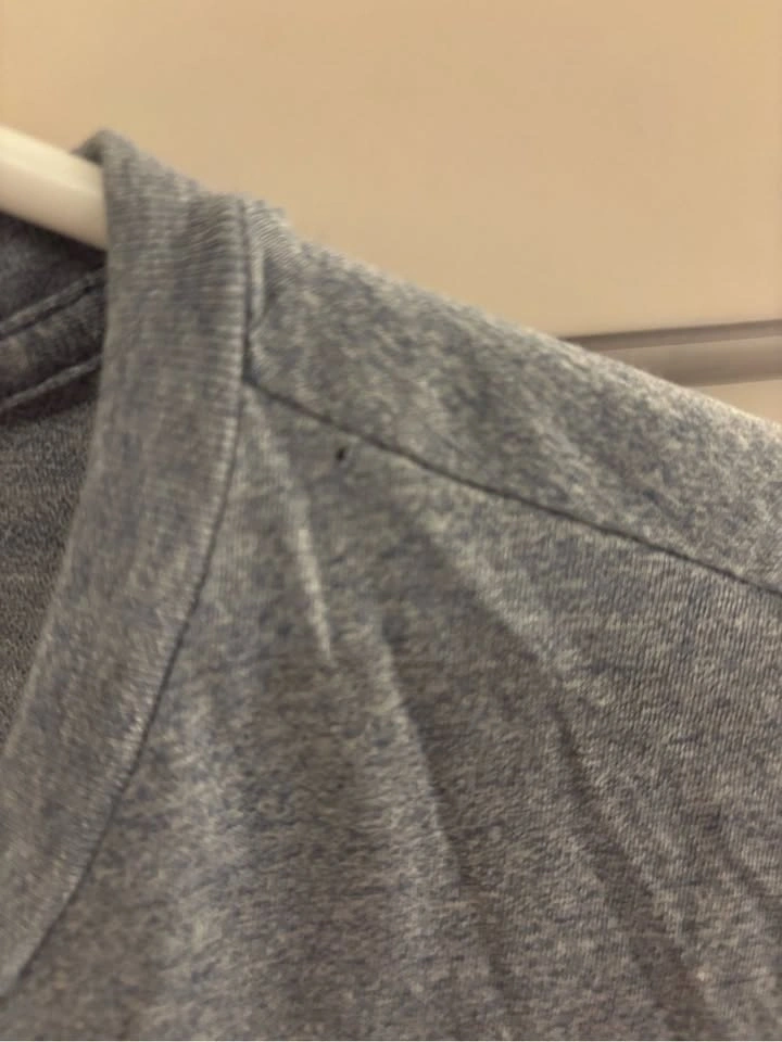 Lacoste Men's Light Blue/grey Crew Neck Tee large - photo 4