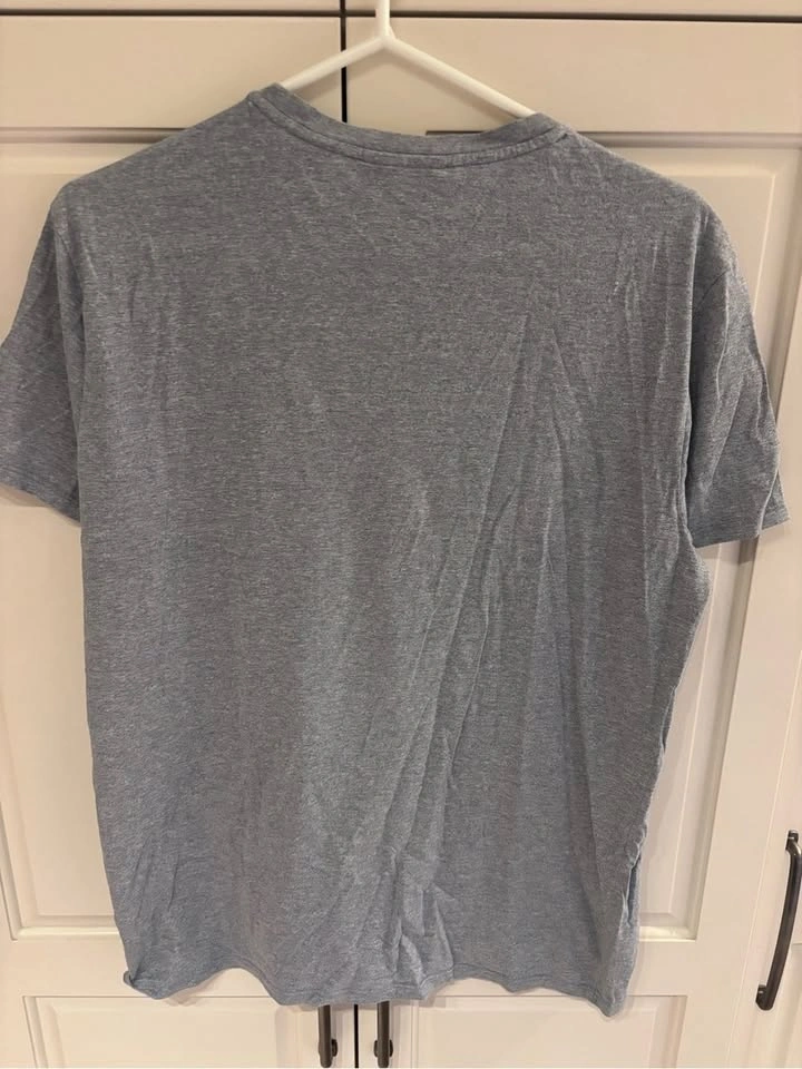 Lacoste Men's Light Blue/grey Crew Neck Tee large - photo 5