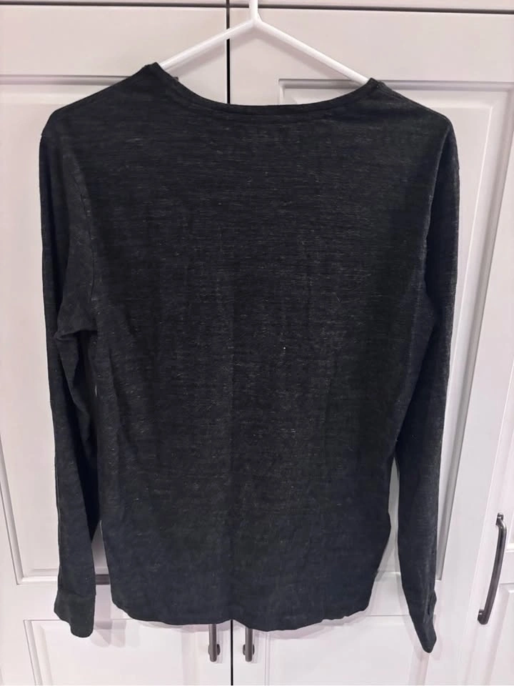 Polo by Ralph Lauren Men's Long-Sleeve Crewneck Shirt - Charcoal - photo 4