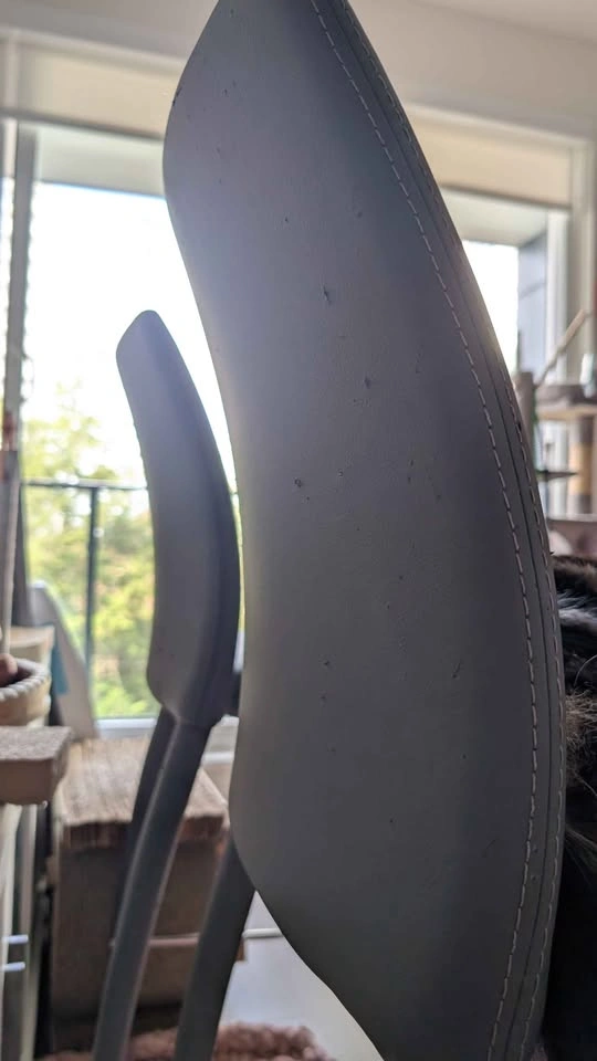 Pair of Grey Faux Leather Bar Stools - photo 5