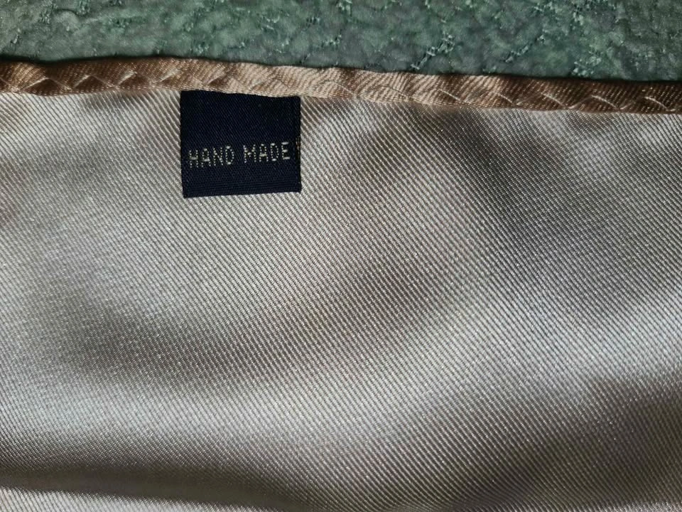 Handmade Champagne Bronze Satin Pocket Square - photo 5