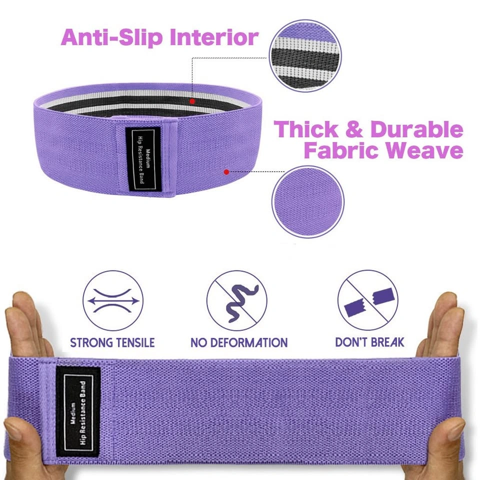 Brand New 3 Pack Fabric Resistance Bands Set with Jump Rope - photo 2