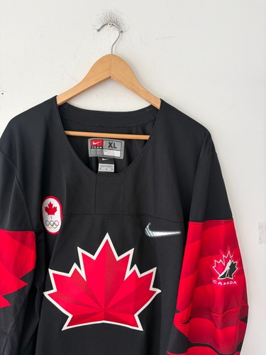 2018 Nike Team Canada Olympic Hockey Black Jersey Size XL - photo 2