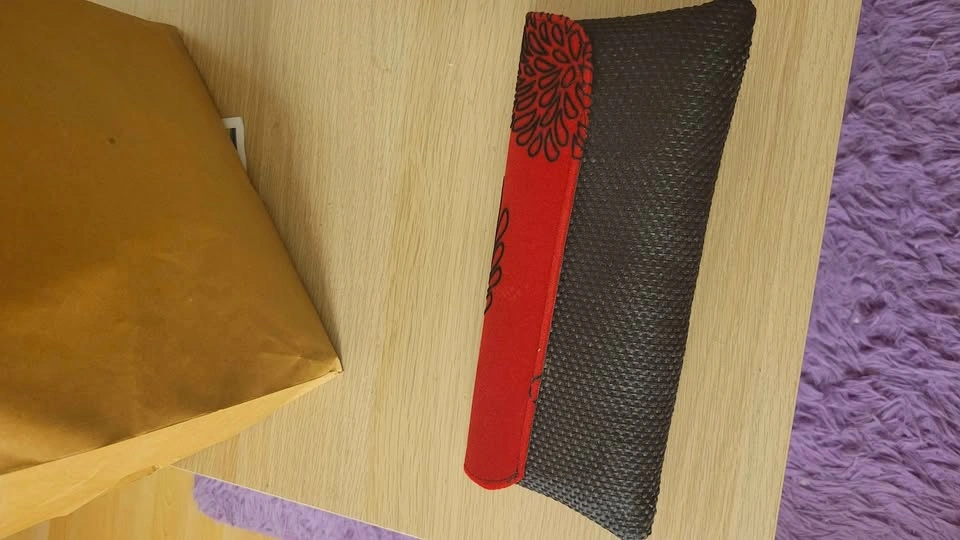 Red and Black Floral Clutch Bag - photo 3