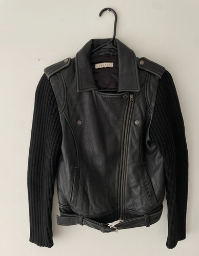Sandro Women's Lamb Leather Jacket Size S
