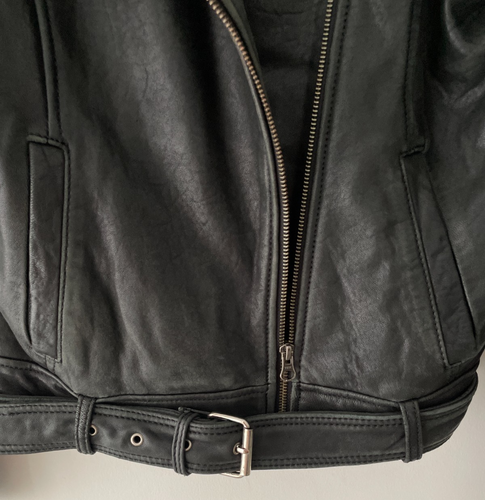 Sandro Women's Lamb Leather Jacket Size S - photo 3