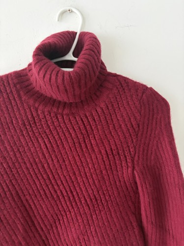 Celine Phoebe Philo Cashmere Turtleneck Bias Rib Long Knit Dress - photo 3