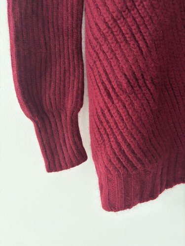 Celine Phoebe Philo Cashmere Turtleneck Bias Rib Long Knit Dress - photo 5