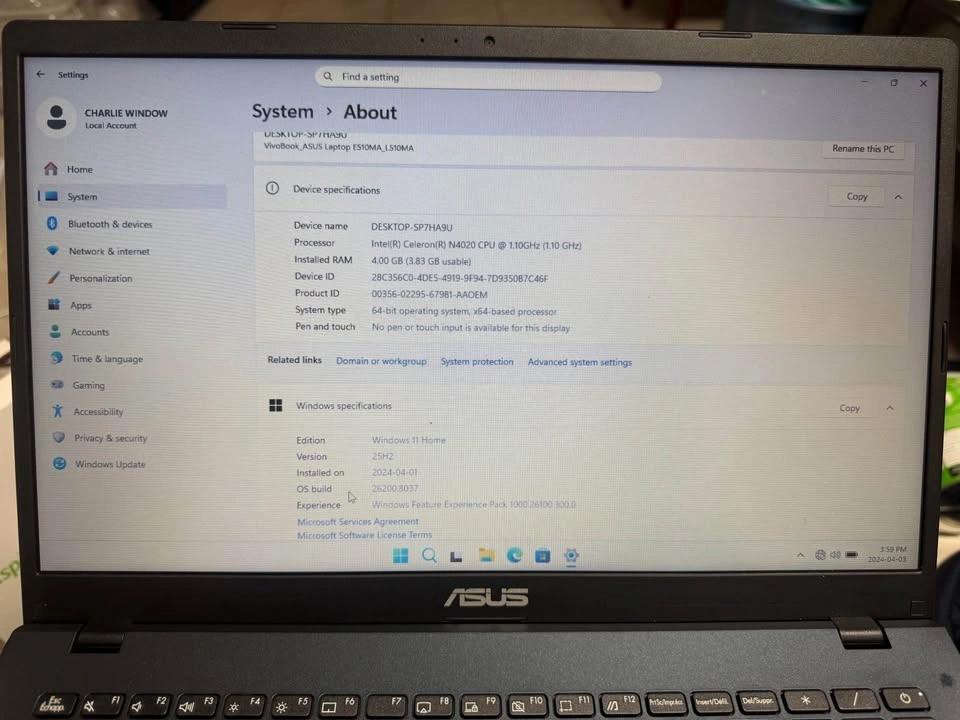 ASUS VivoBook E510MA Laptop - photo 4
