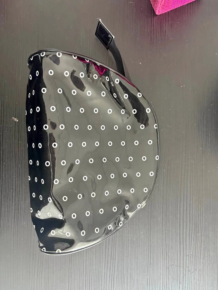 Lancôme Black Polka Dot Makeup Bag