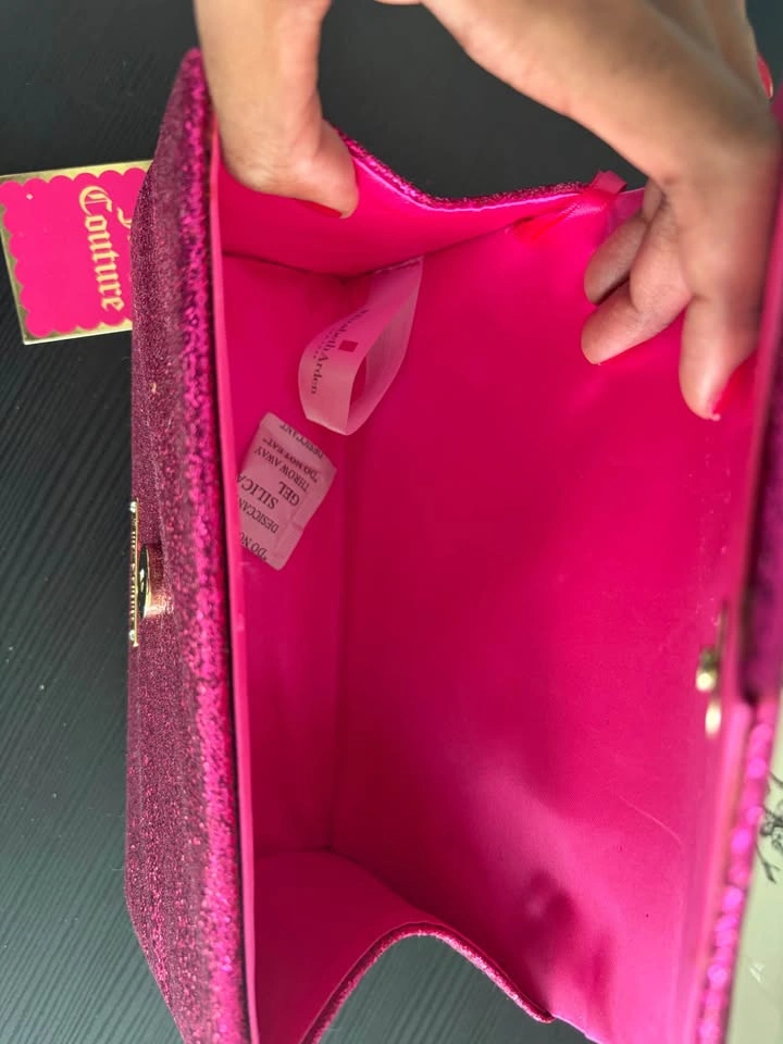 Juicy Couture Pink Glitter Clutch Bag - photo 2