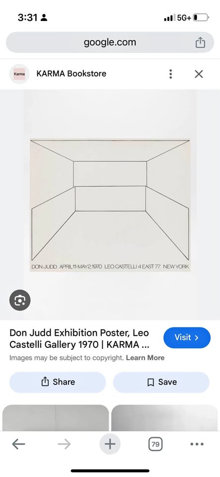 Judd Exhibition Poster