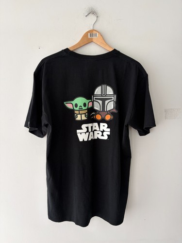 Bape x Star Wars Baby Yoda And Mandalorian T-Shirt Size L