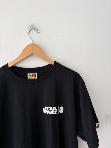 Bape x Star Wars Baby Yoda And Mandalorian T-Shirt Size L - photo 3