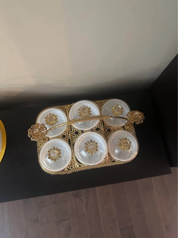 Premium 6 piece dry fruit and snack table decor - photo 3