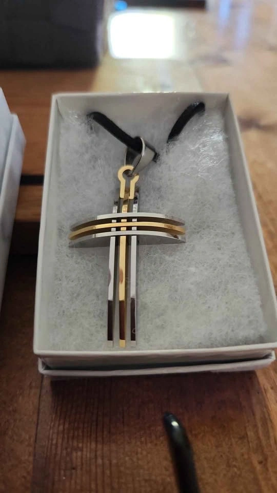 Religious Necklace Collection - Saint Christopher and Cross Pend - photo 3