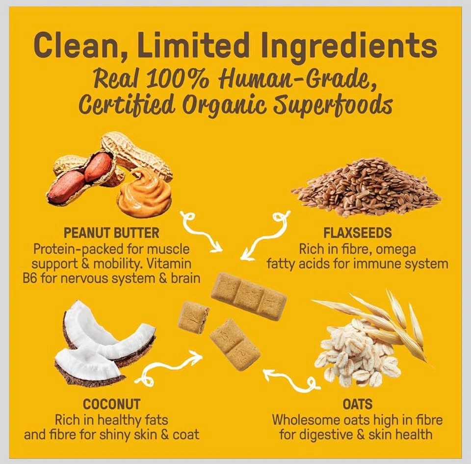 Pack of 4 – Cookie Pal Dog Biscuits – Peanut Butter – 4 x 300 g - photo 2