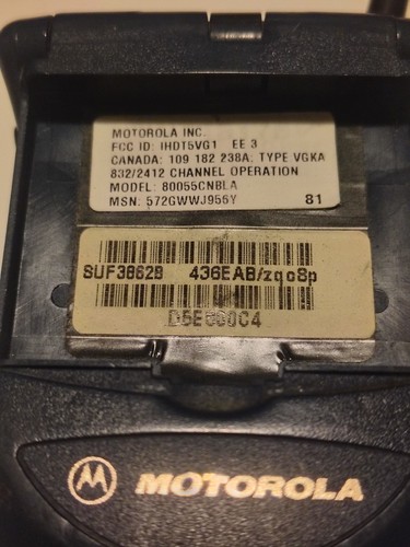 Blue Motorola StarTAC Vintage Cell Phone With Auxiliary Battery - photo 4